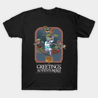 Greetings, Adventurers! Bone Card Variant T-Shirt